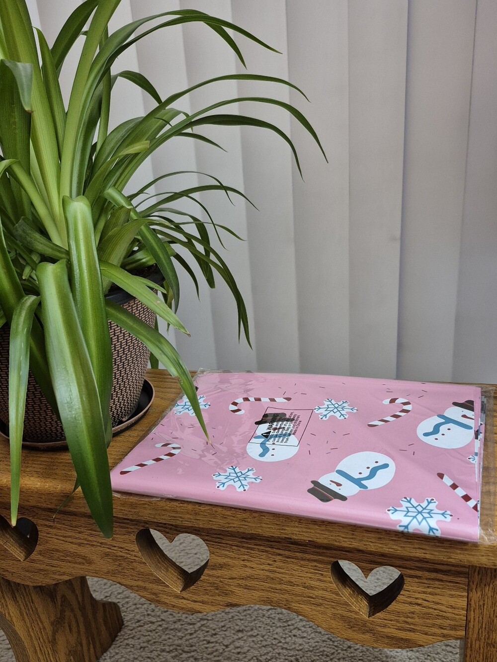 Pink Snowman Poly Mailers. Set Of 25. 10"x13". NEW IN PACKAGE